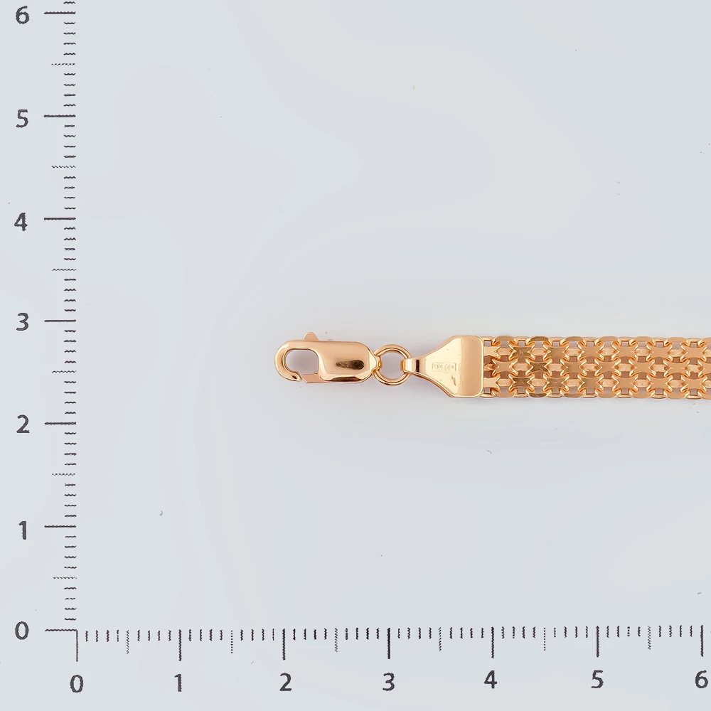 Браслет из красного золота 585 пробы