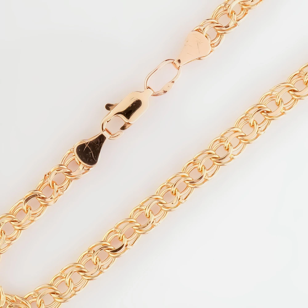 Браслет из красного золота 585 пробы