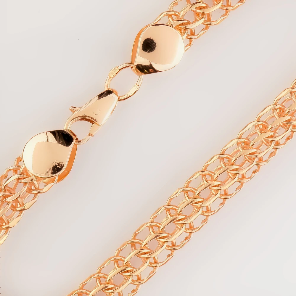 Браслет из красного золота 585 пробы