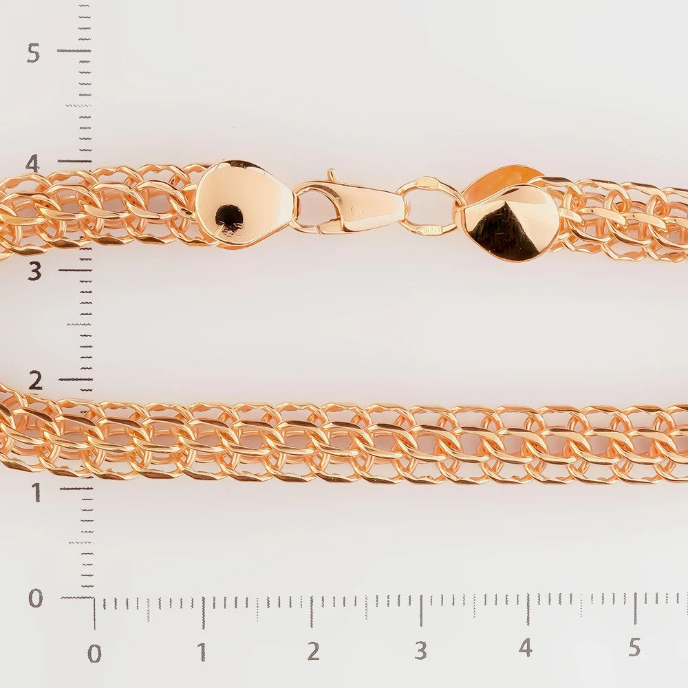 Браслет из красного золота 585 пробы