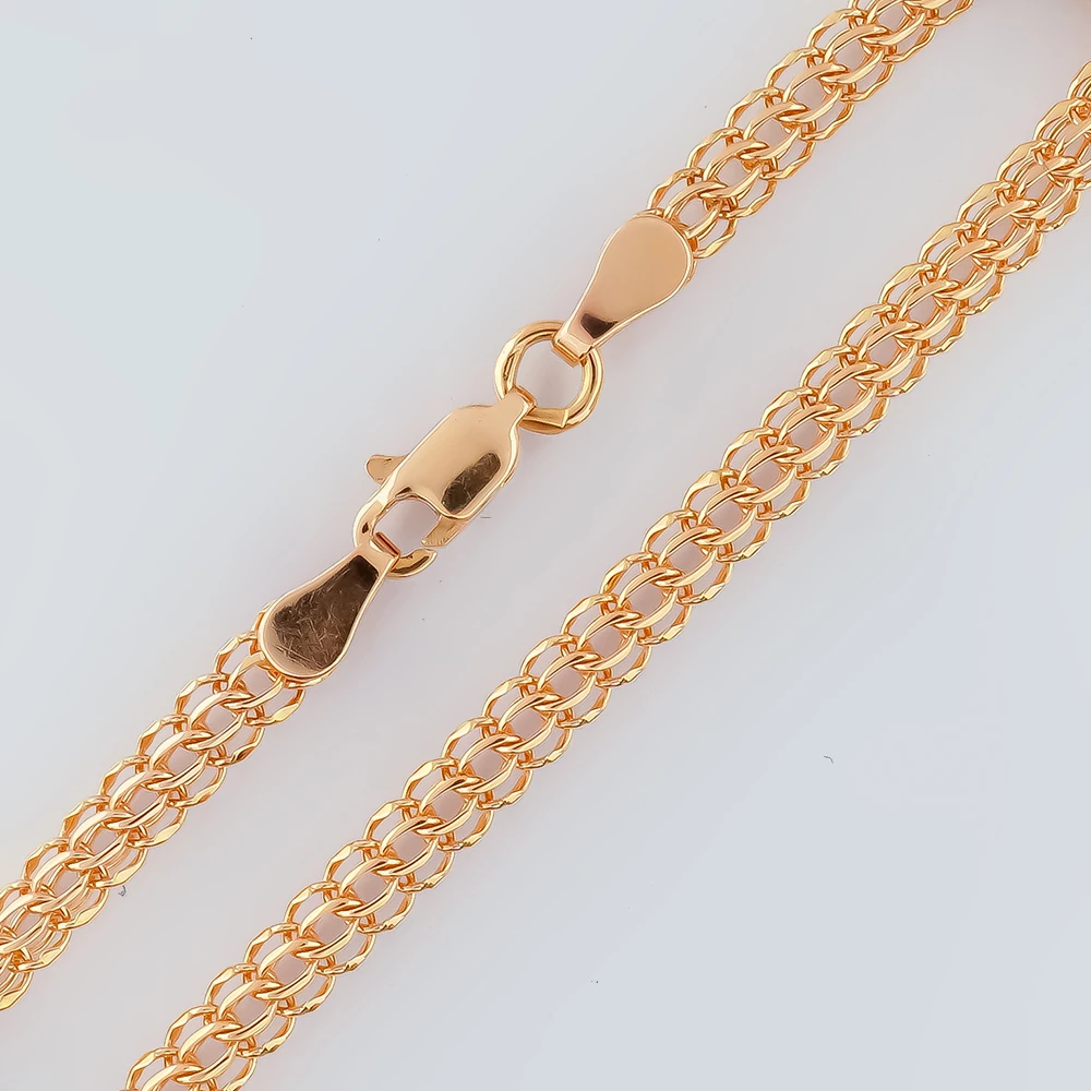 Браслет из красного золота 585 пробы