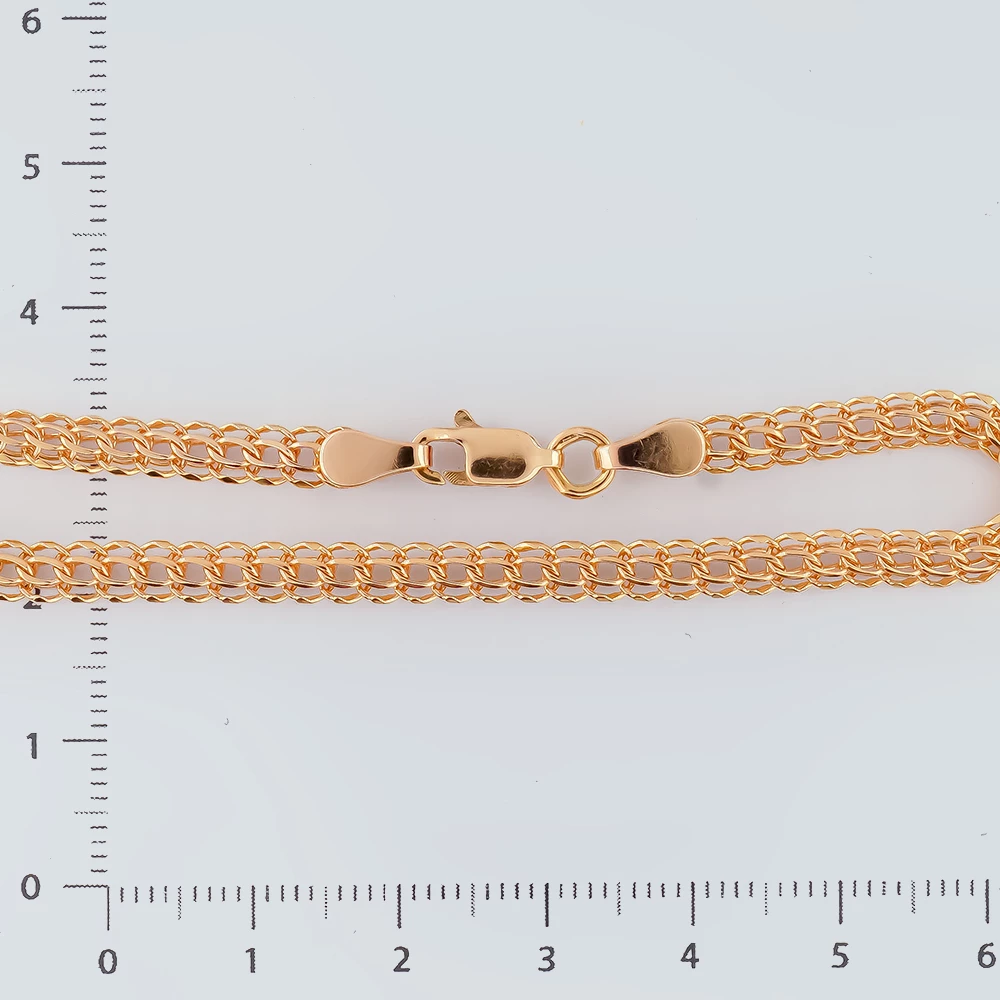 Браслет из красного золота 585 пробы