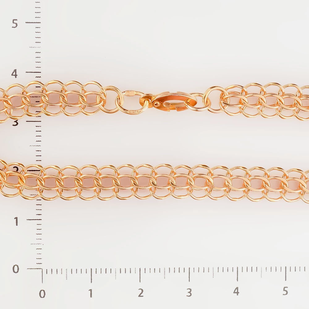 Браслет из красного золота 585 пробы