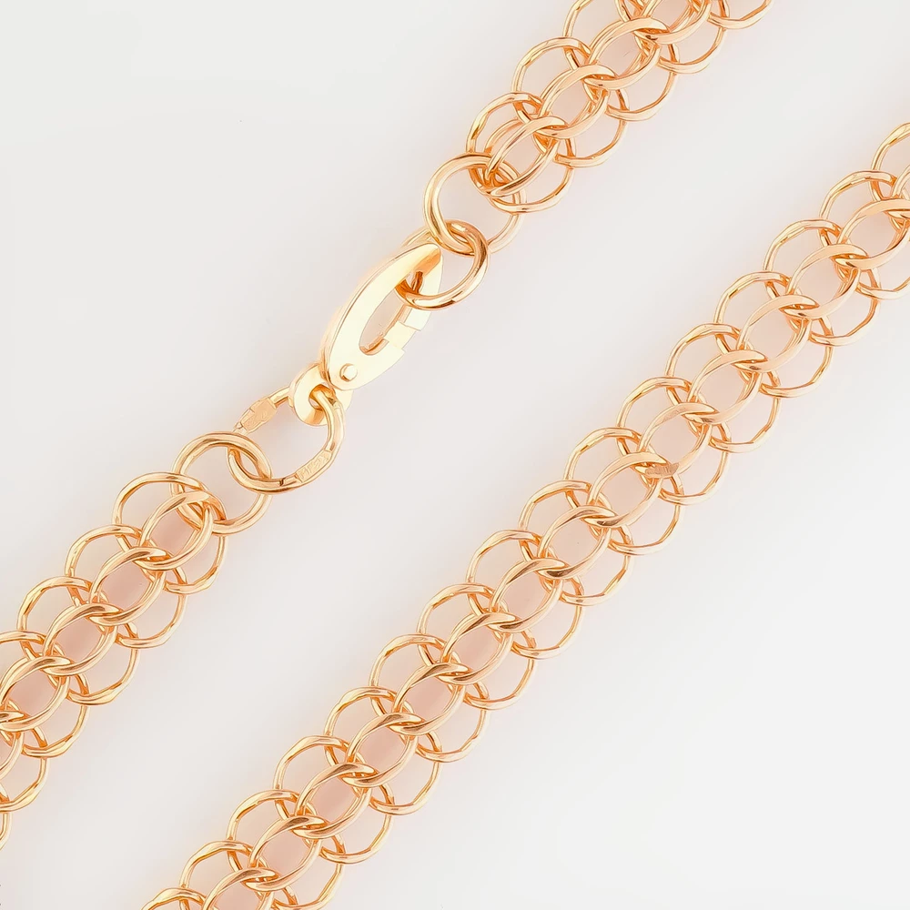 Браслет из красного золота 585 пробы