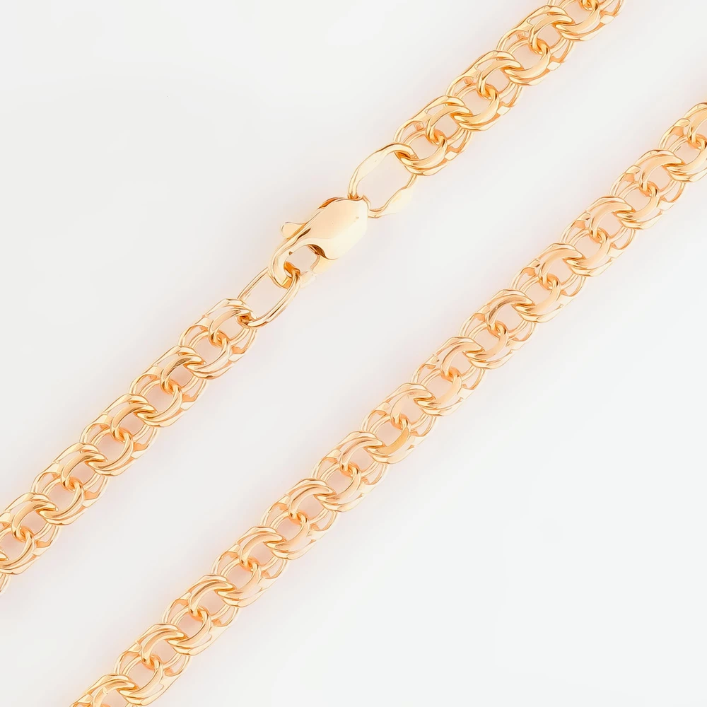 Браслет из красного золота 585 пробы