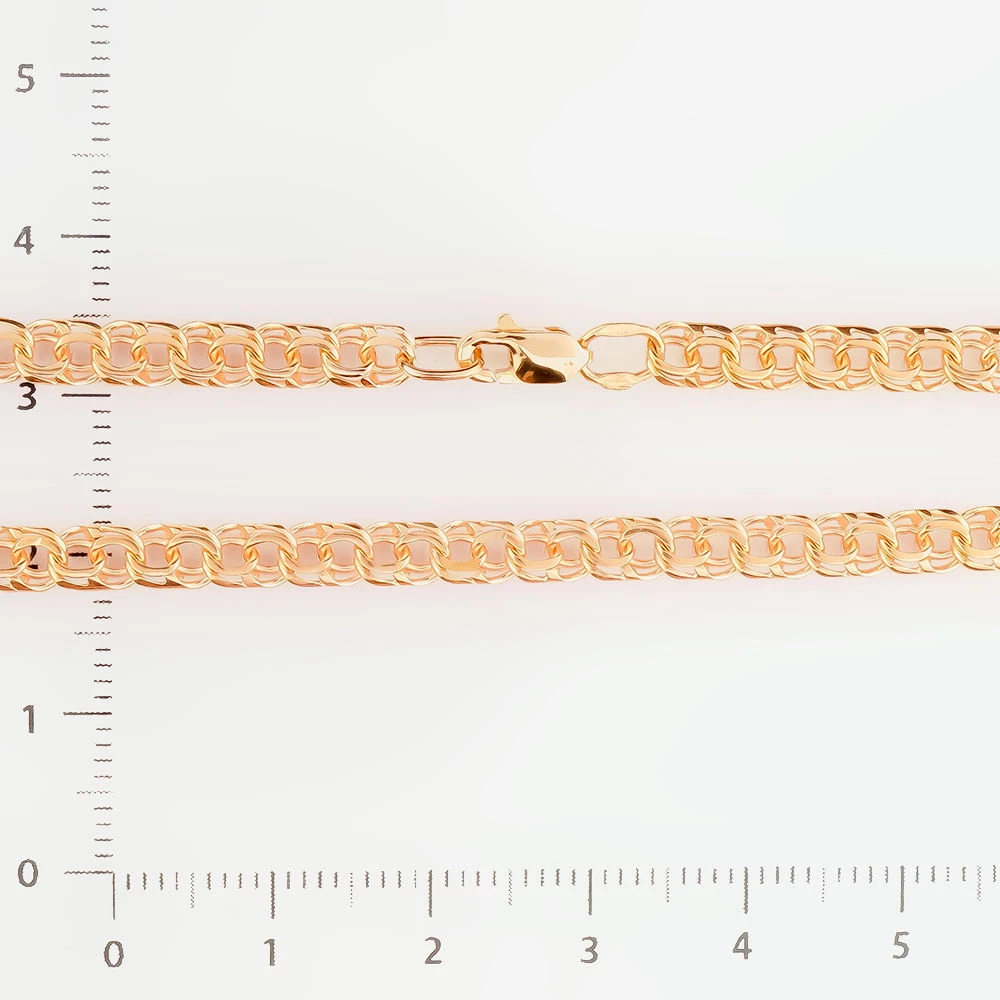 Браслет из красного золота 585 пробы