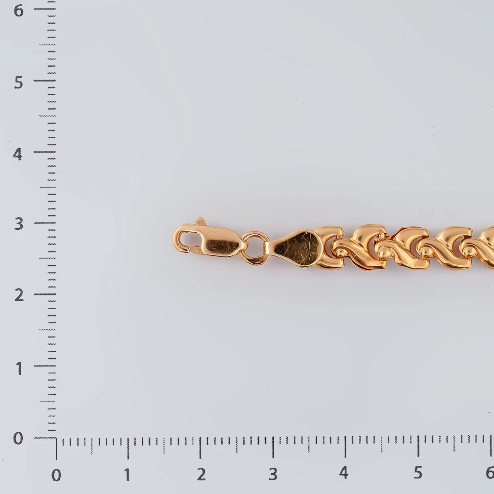 Браслет из красного золота 585 пробы