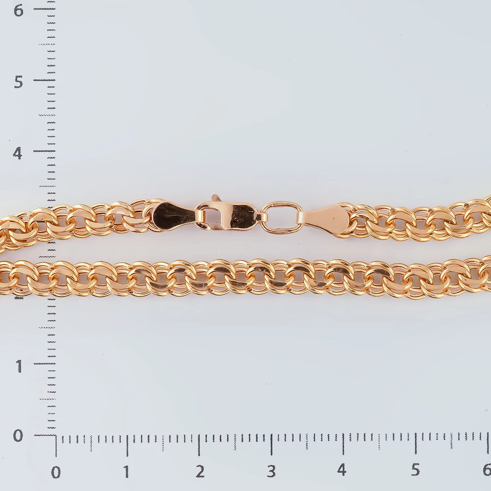 Браслет из красного золота 585 пробы