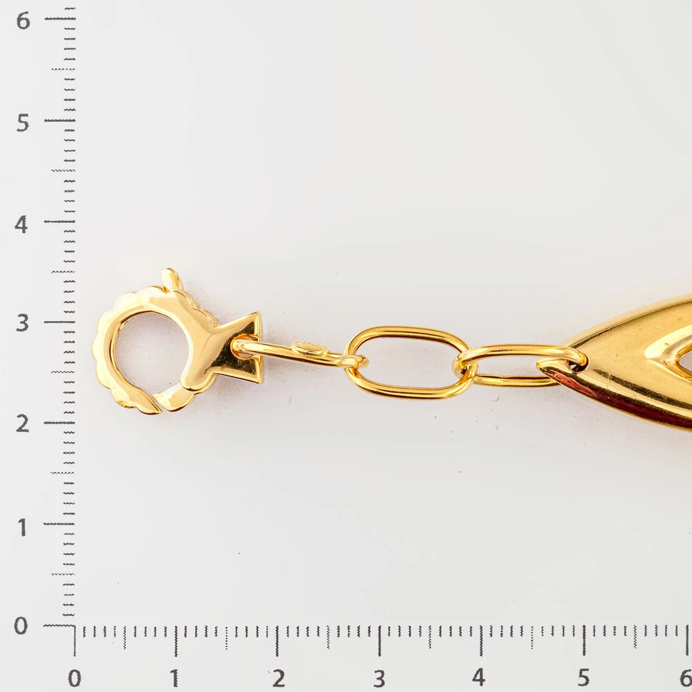 Браслет из желтого золота 750 пробы