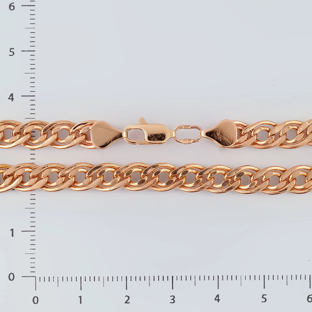 Браслет из красного золота 585 пробы