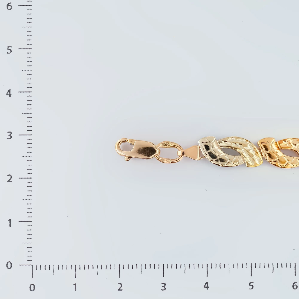 Браслет из красного золота 585 пробы