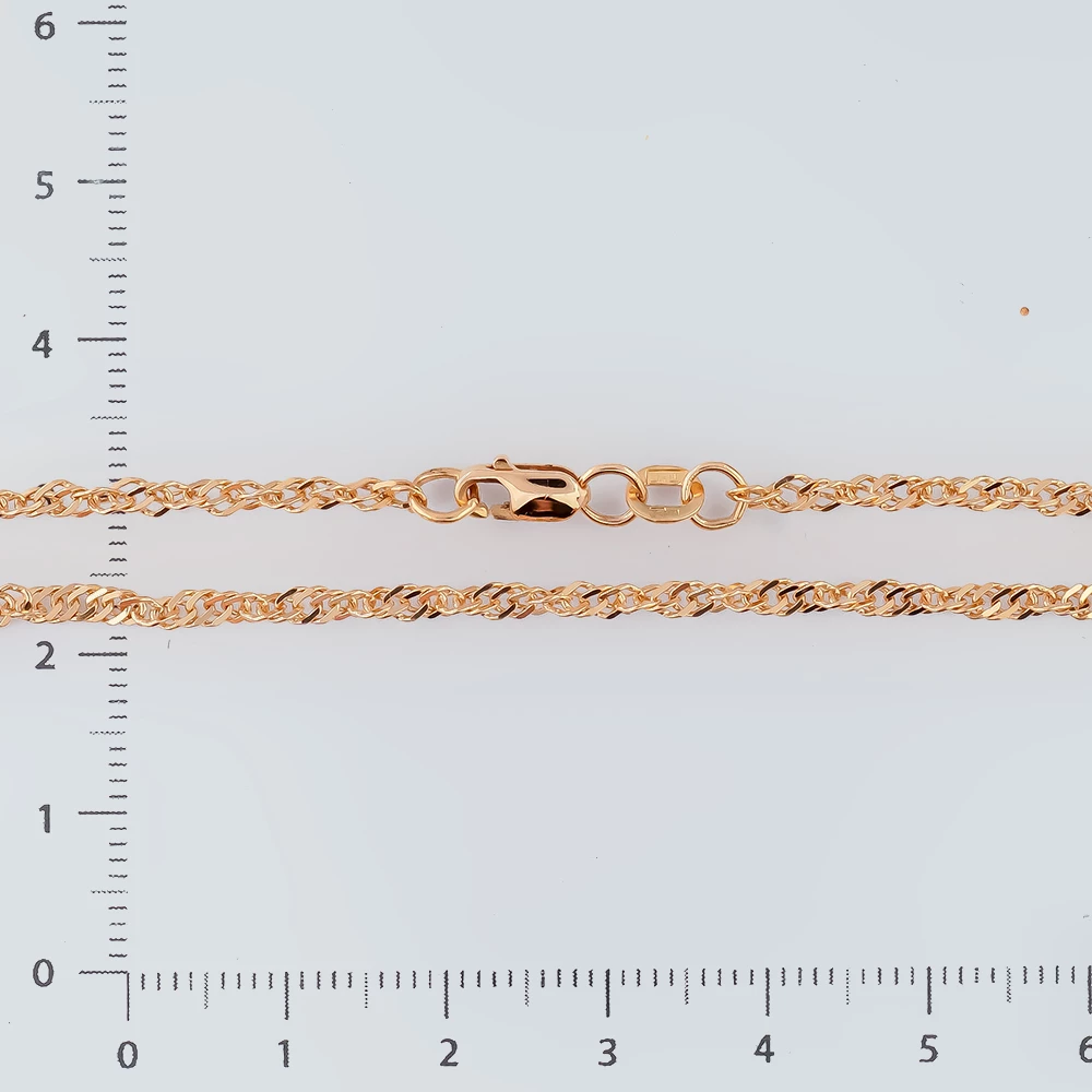 Браслет из красного золота 585 пробы