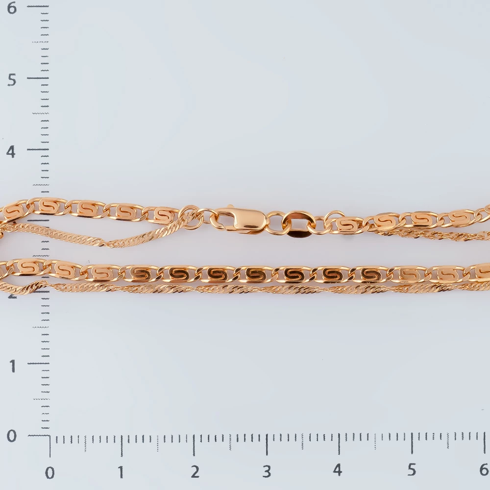 Браслет из красного золота 585 пробы