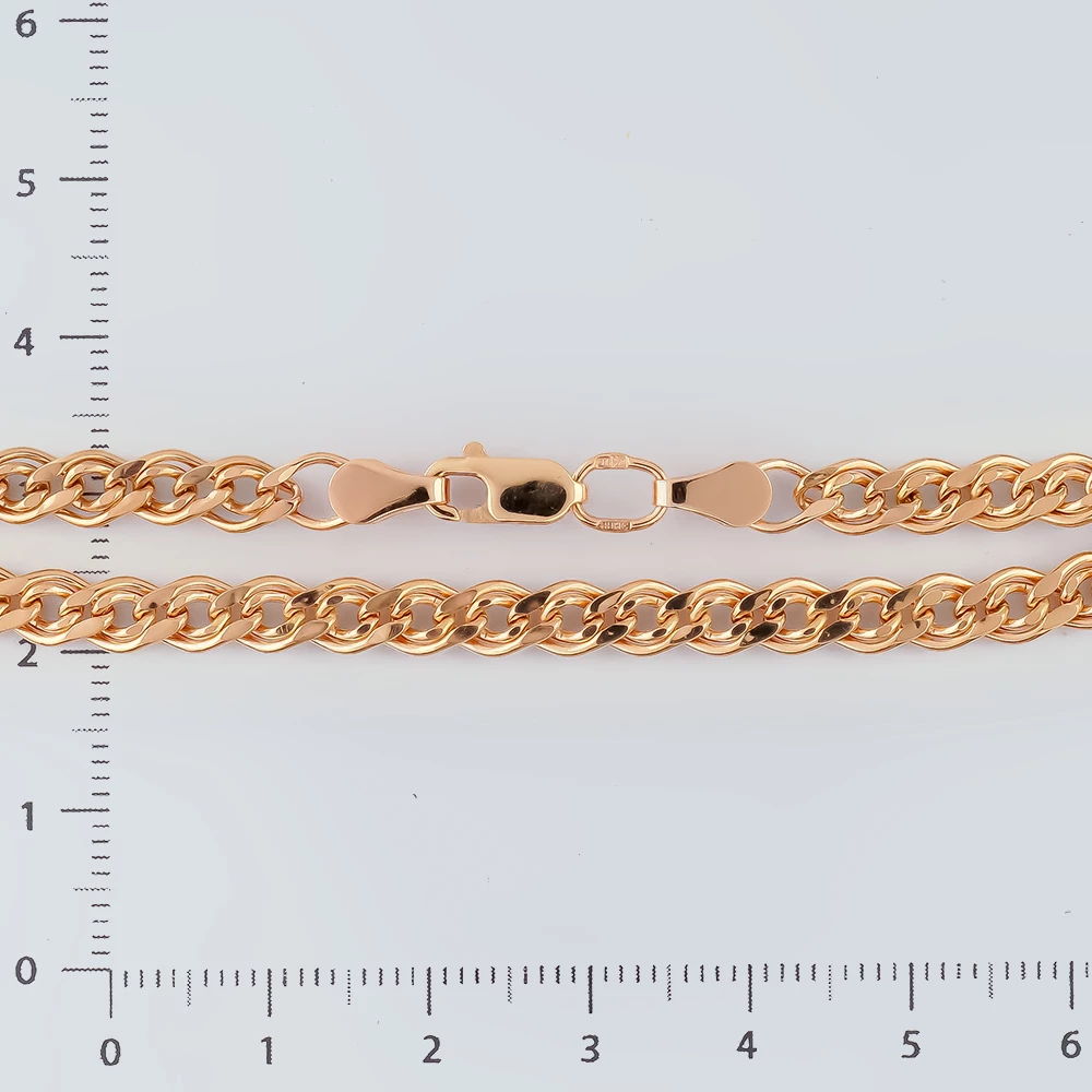 Браслет из красного золота 585 пробы