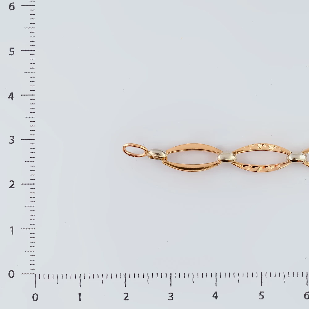 Браслет из красного золота 585 пробы