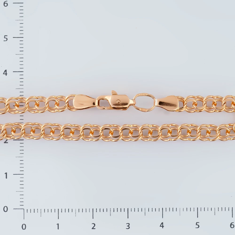 Браслет из красного золота 585 пробы