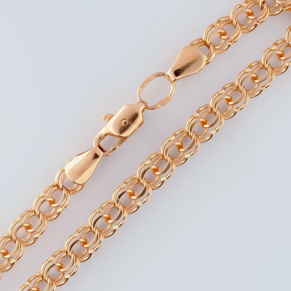 Браслет из красного золота 585 пробы