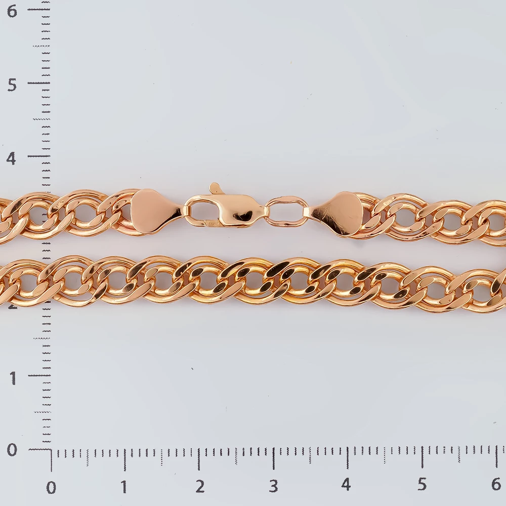 Браслет из красного золота 585 пробы