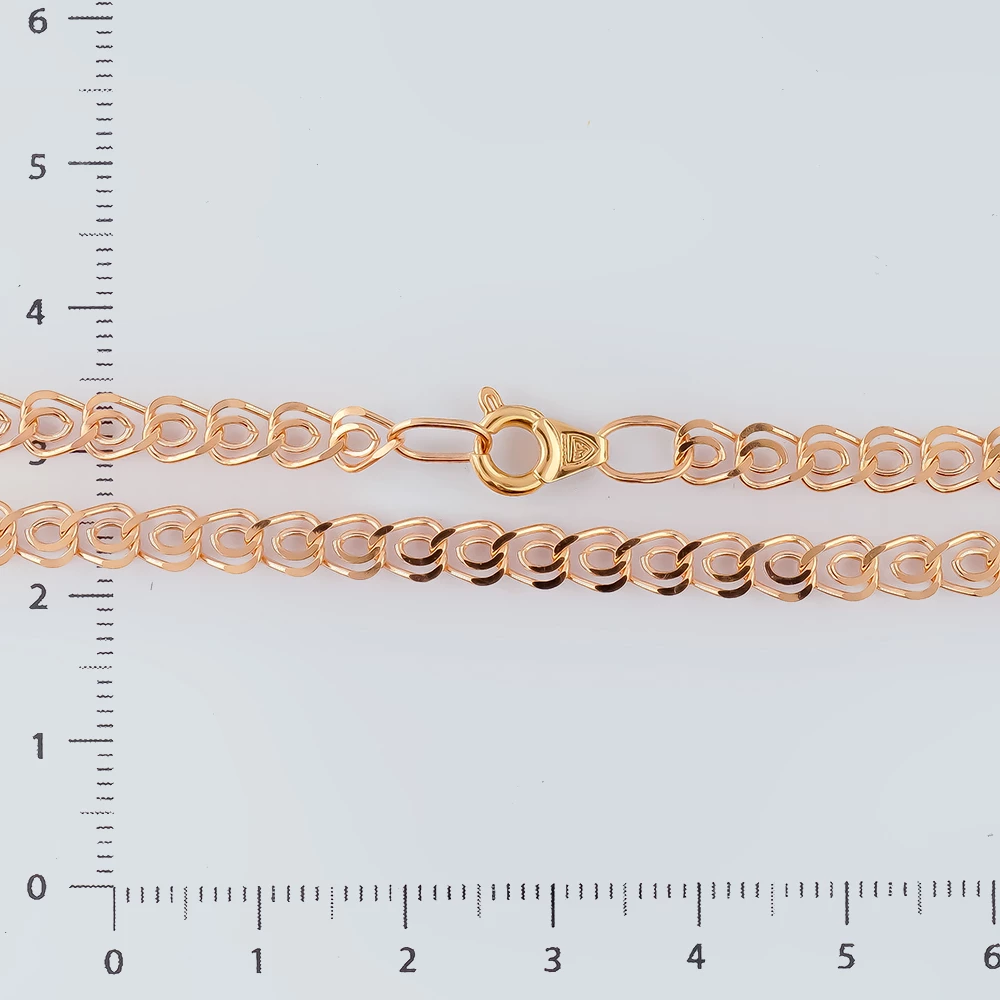 Браслет из красного золота 585 пробы