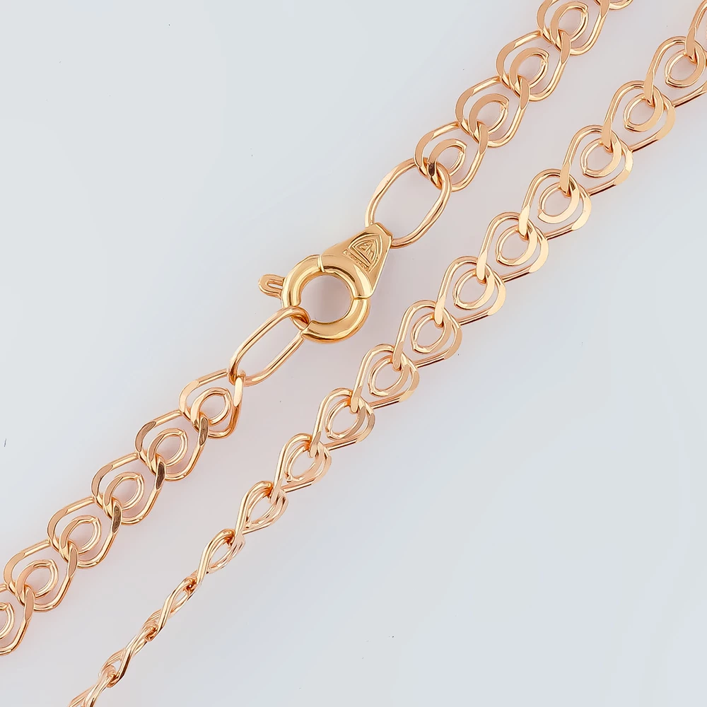 Браслет из красного золота 585 пробы