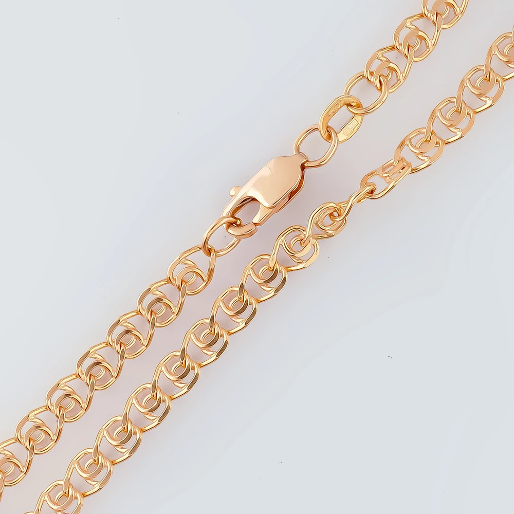 Браслет из красного золота 585 пробы