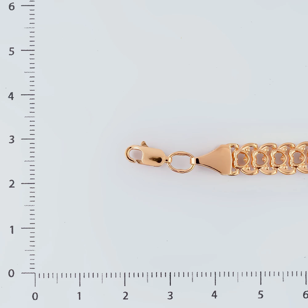 Браслет из красного золота 585 пробы