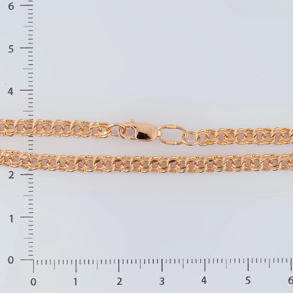 Браслет из красного золота 585 пробы