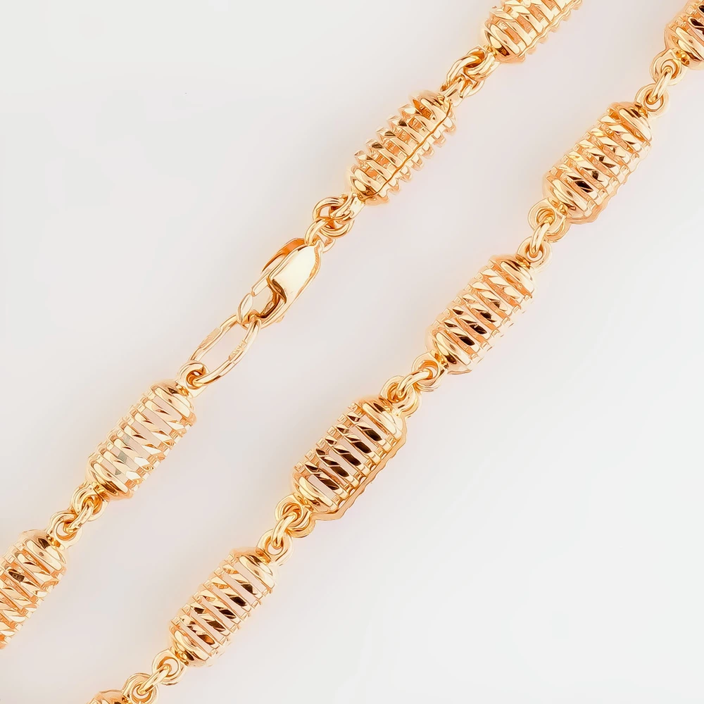 Браслет из красного золота 585 пробы