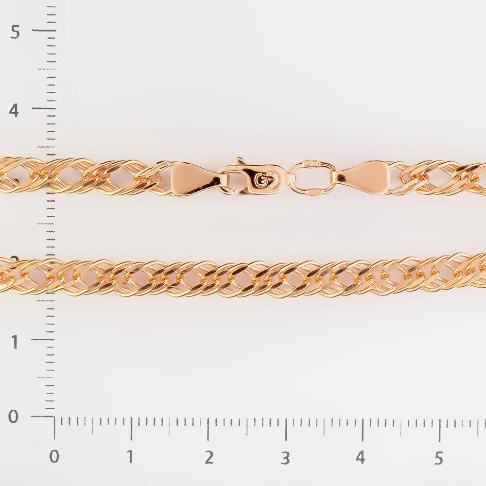 Браслет из красного золота 585 пробы