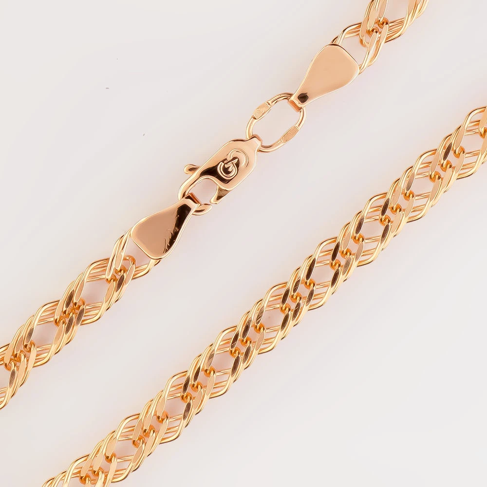 Браслет из красного золота 585 пробы