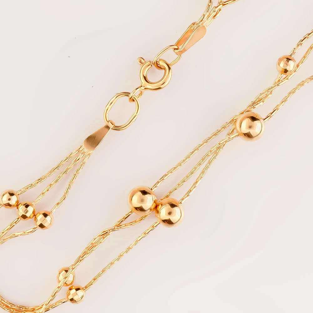 Браслет из красного золота 585 пробы