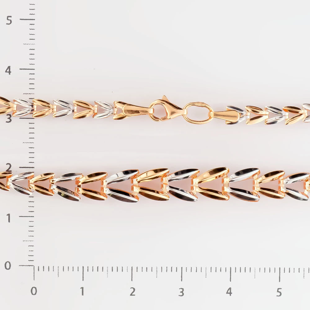 Браслет из красного золота 585 пробы