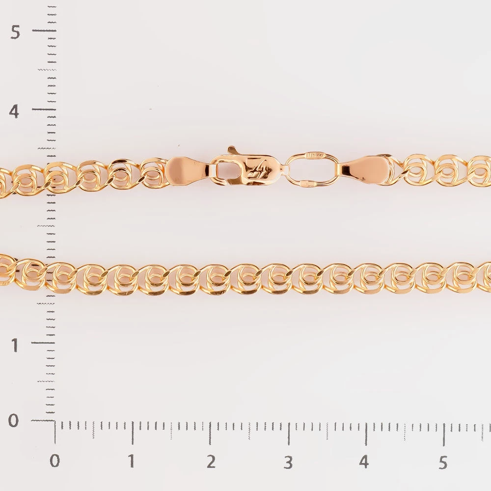 Браслет из красного золота 585 пробы