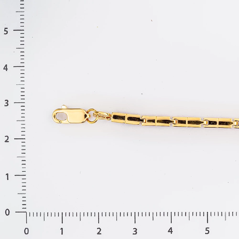 Браслет с бриллиантом из желтого золота 585 пробы