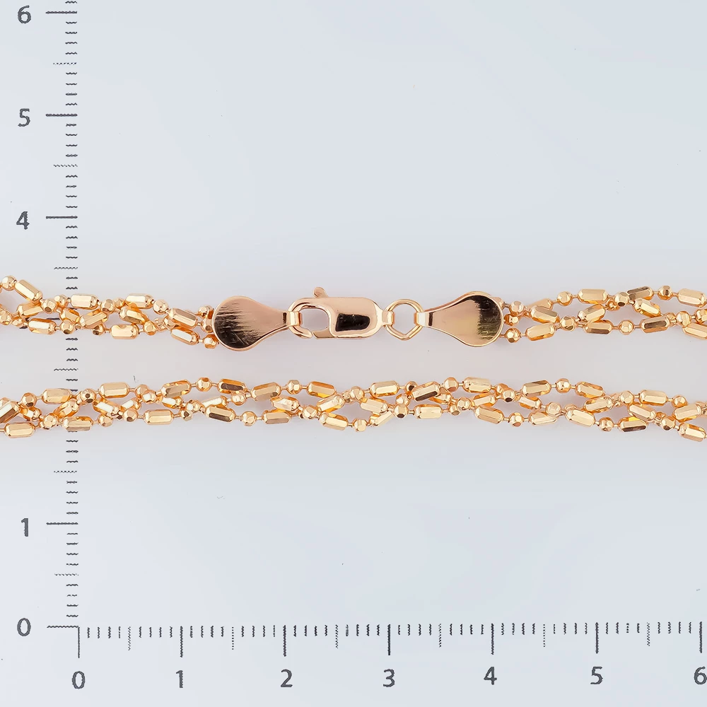 Браслет из красного золота 585 пробы