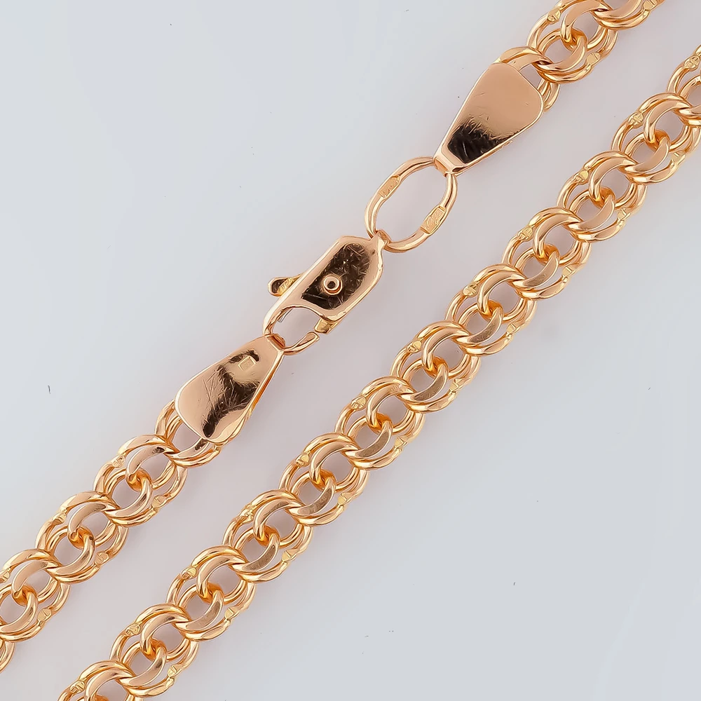 Браслет из красного золота 585 пробы