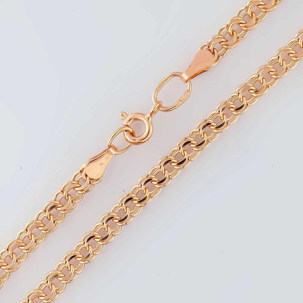 Браслет из красного золота 585 пробы