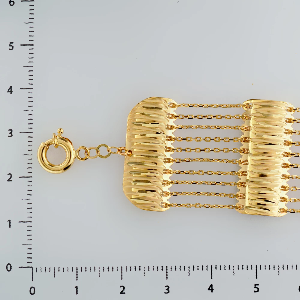 Браслет из желтого золота 585 пробы