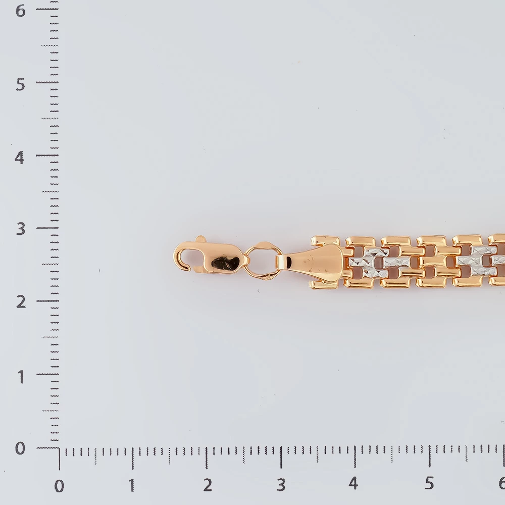 Браслет из красного золота 585 пробы