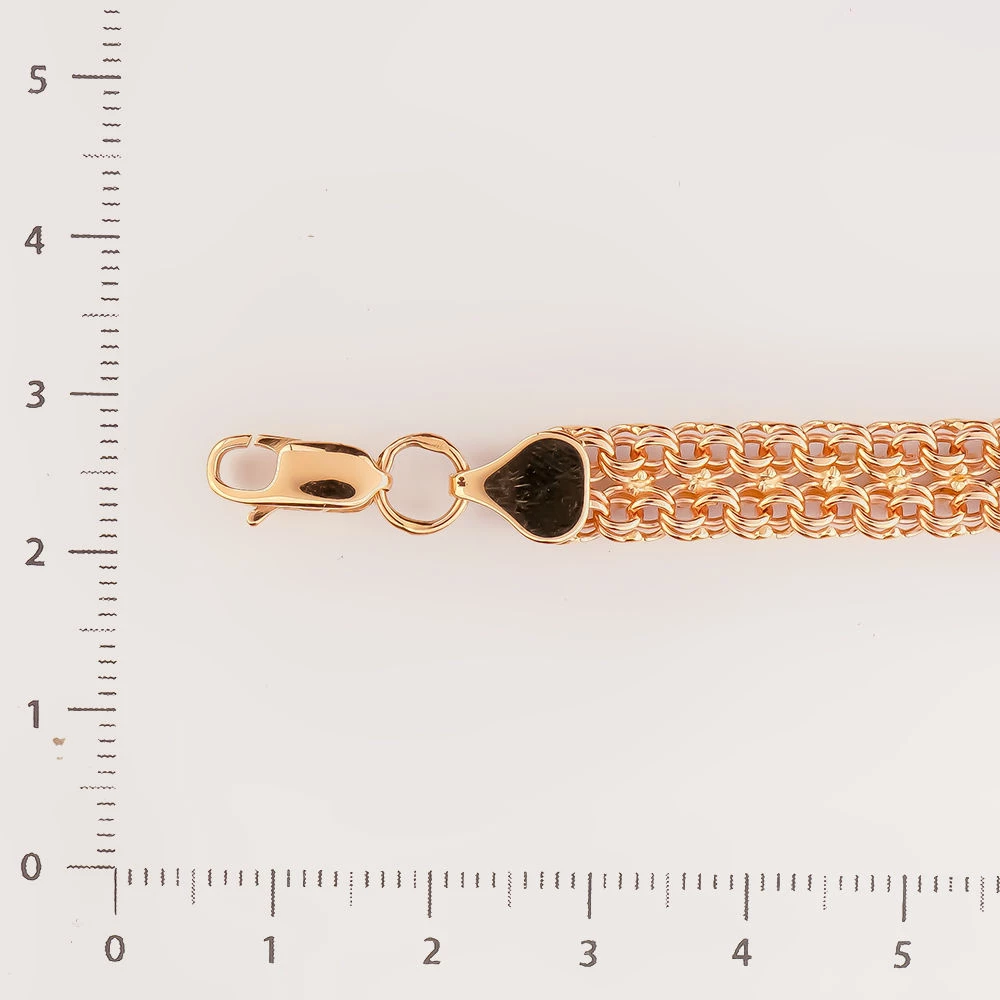 Браслет из красного золота 585 пробы