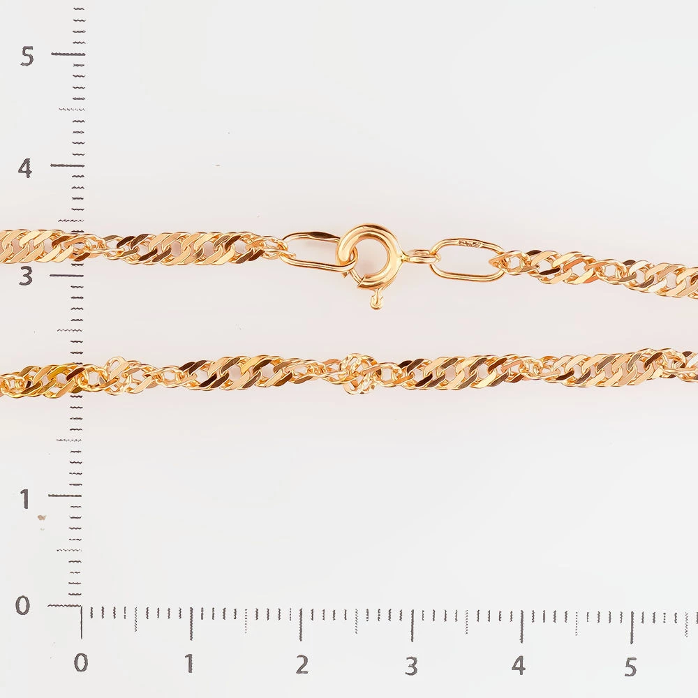 Браслет из красного золота 585 пробы