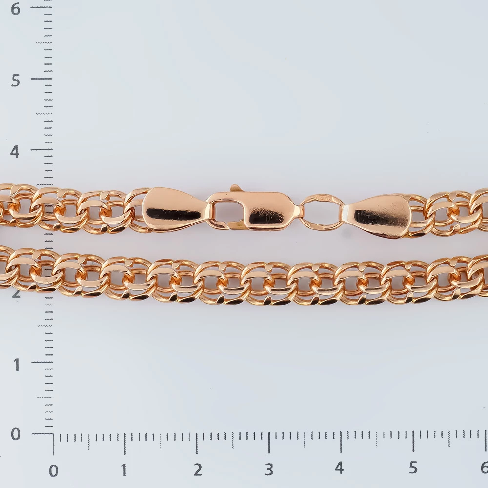 Браслет из красного золота 585 пробы