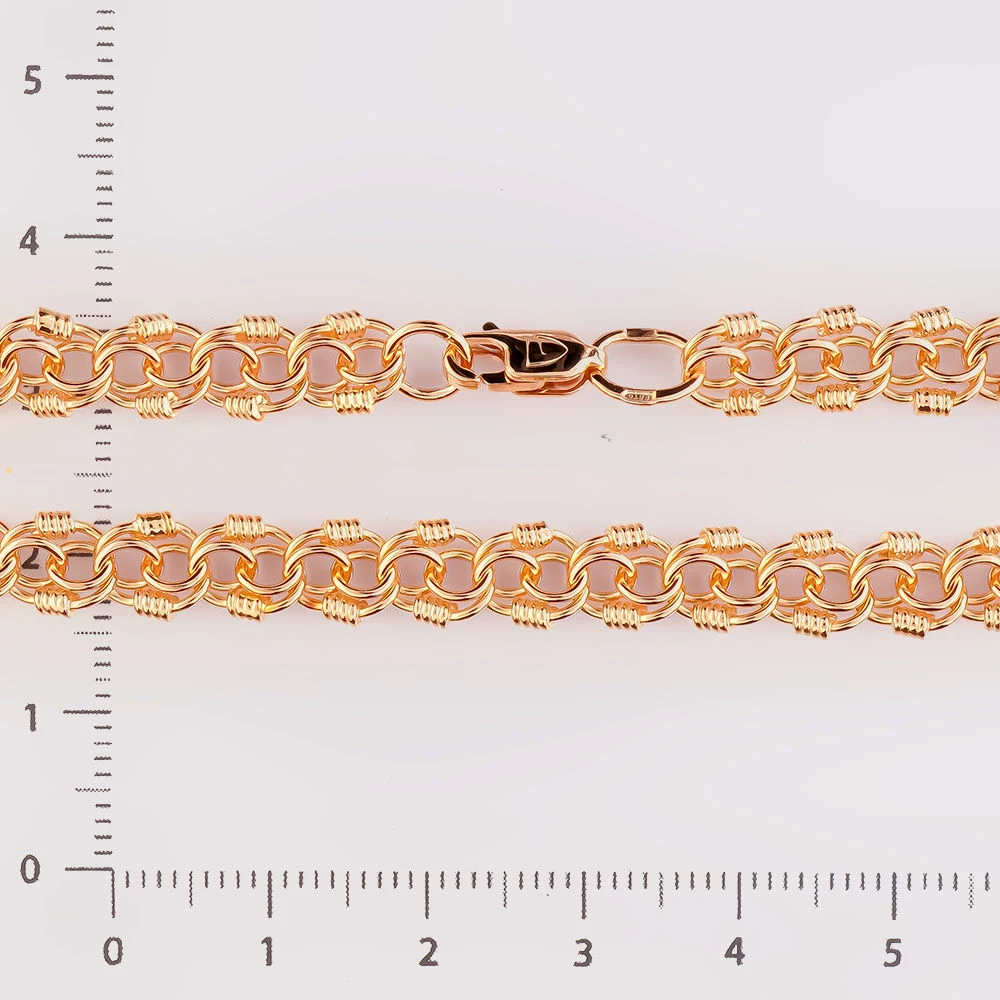 Браслет из красного золота 585 пробы