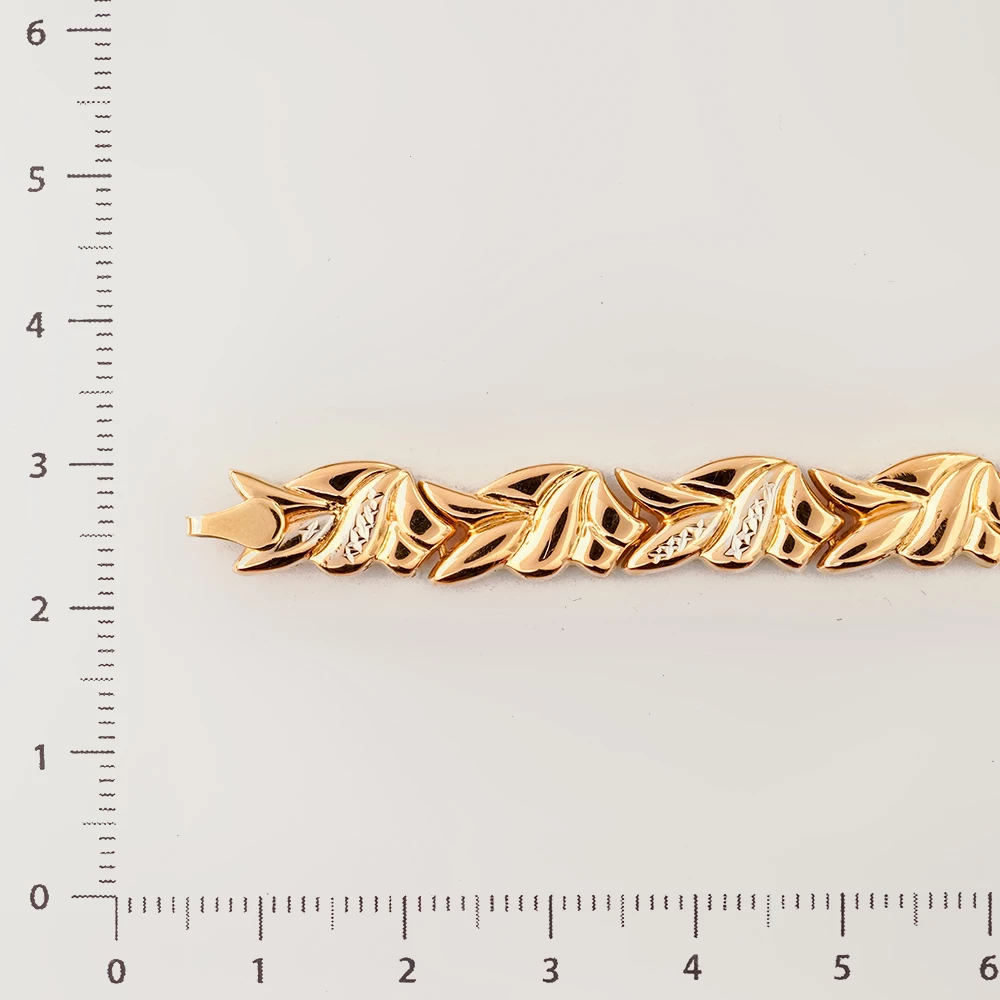 Браслет из красного золота 585 пробы