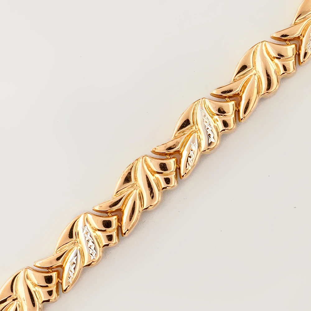 Браслет из красного золота 585 пробы