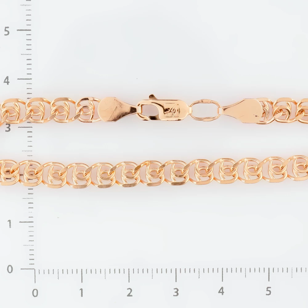 Браслет из красного золота 585 пробы