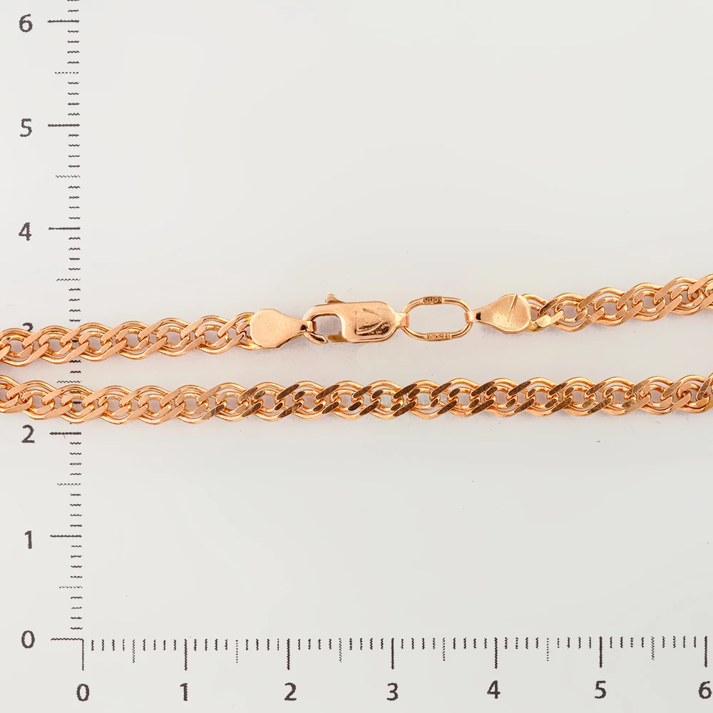 Браслет из красного золота 375 пробы