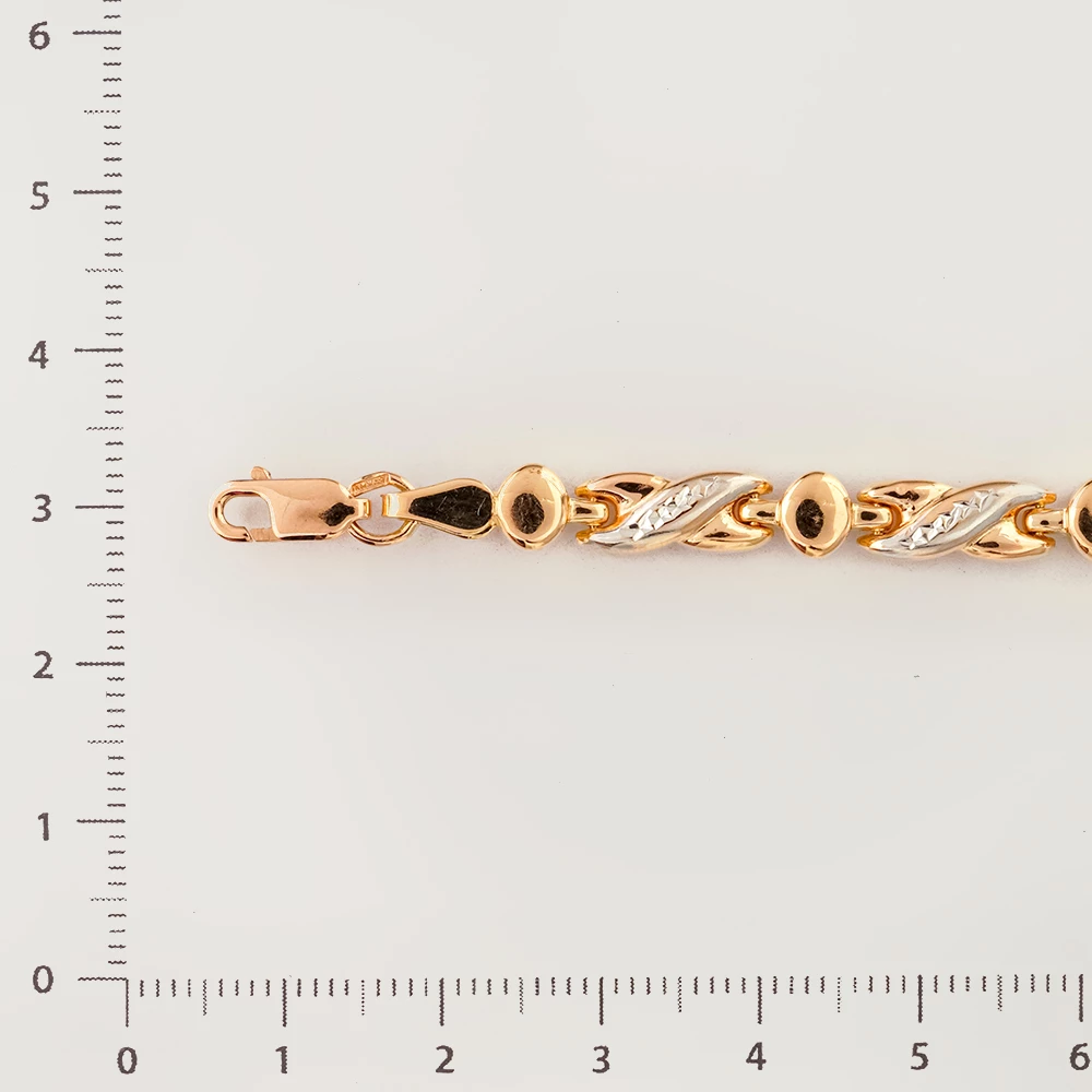 Браслет из красного золота 585 пробы