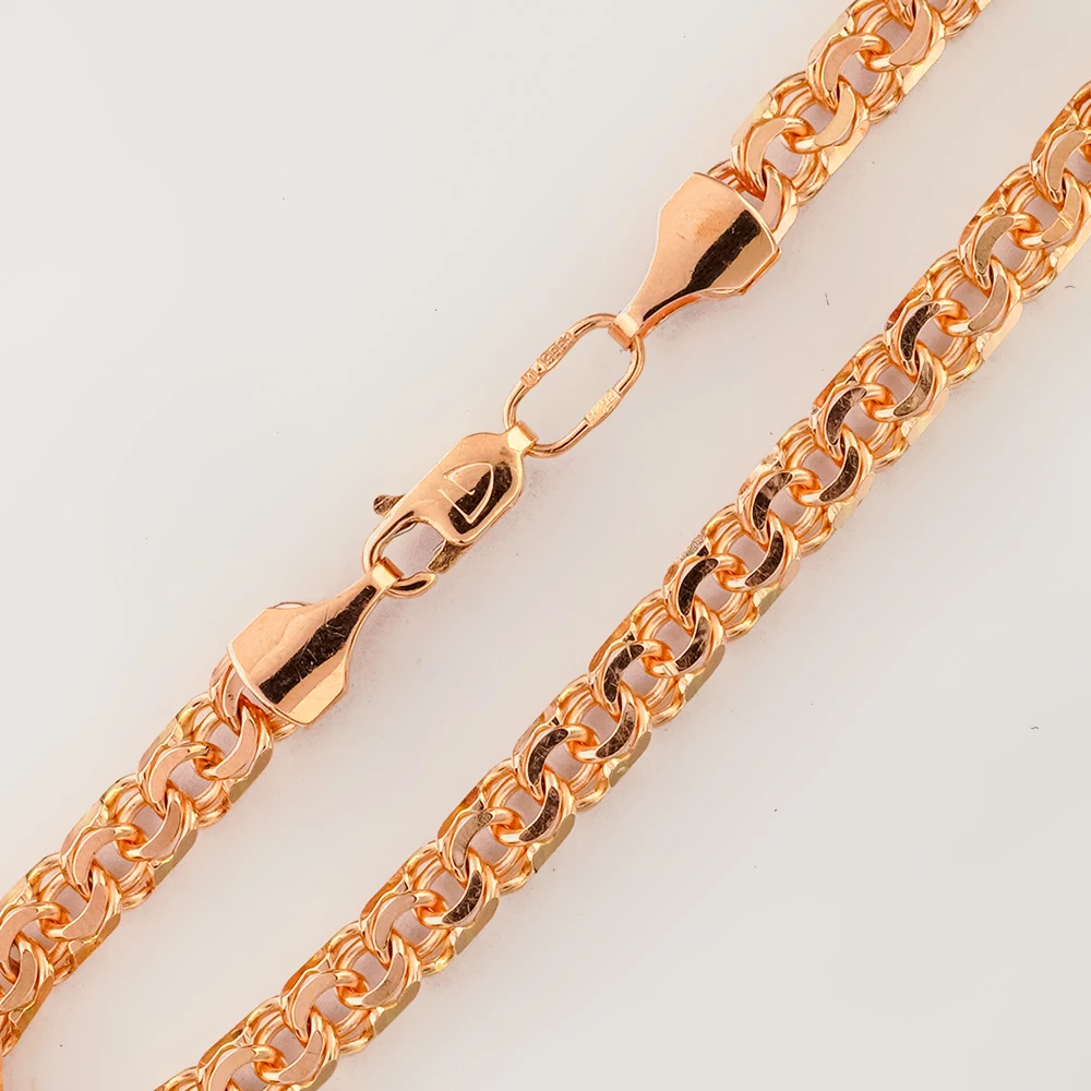 Браслет из красного золота 585 пробы