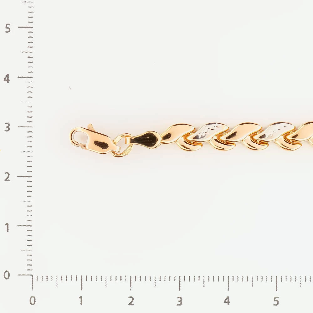 Браслет из красного золота 585 пробы